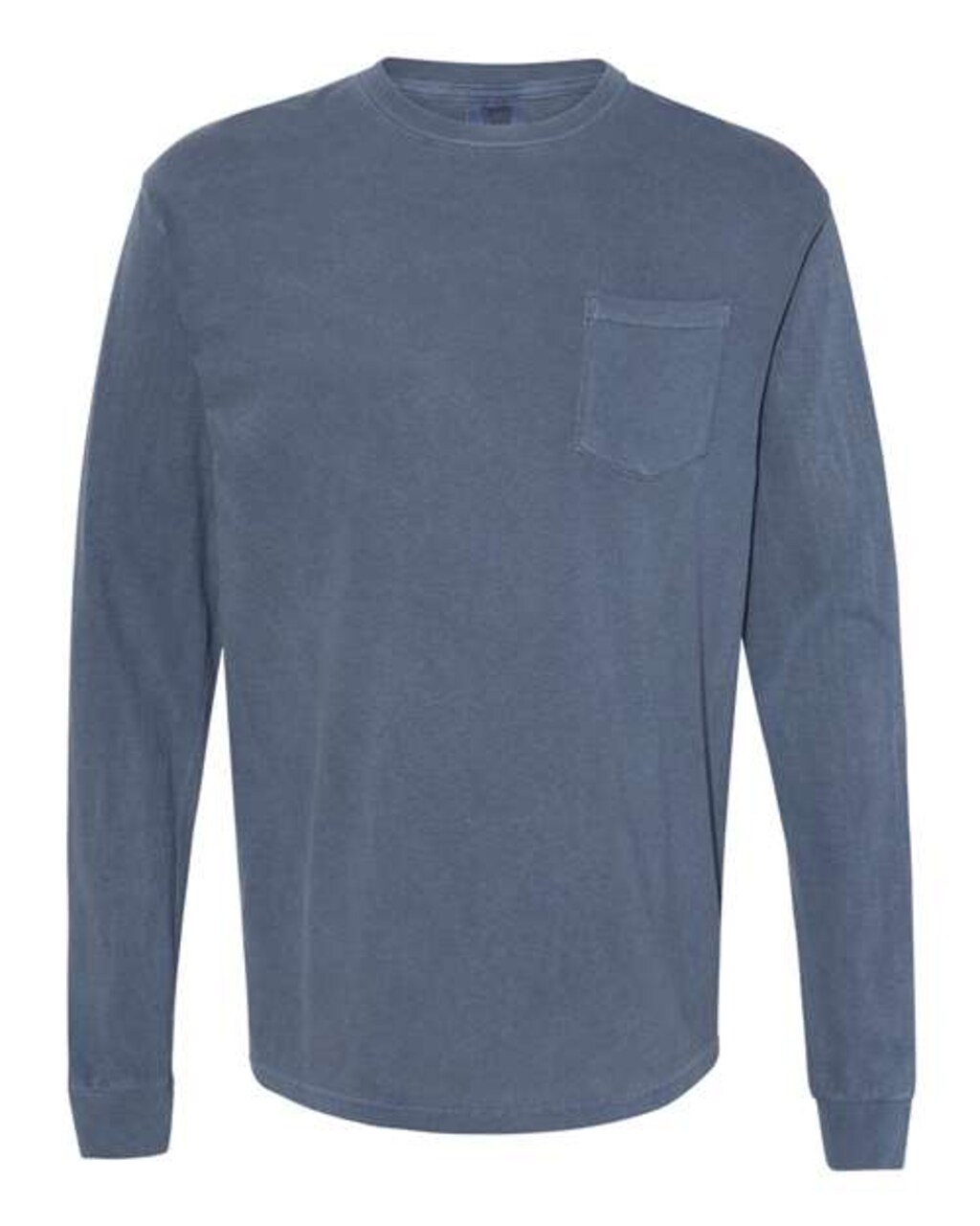 Comfort Colors Garment Dyed Heavyweight Crewneck Long Sleeve Pocket T-Shirt